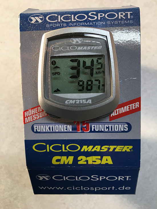 Ciclomaster 215A cyclometer
