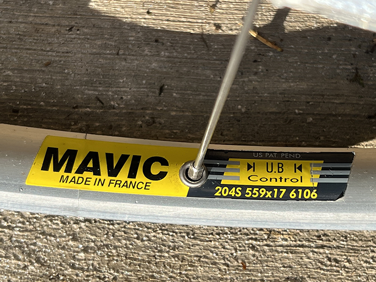 Mavic MA3 rim