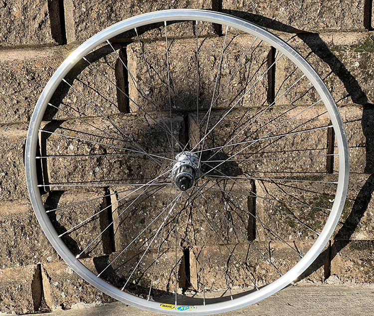 Rear Campagnolo Mirage wheel
