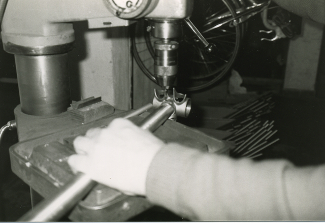 Preparing to pin frame
