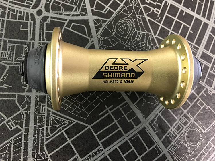 Deore LX gold front hub