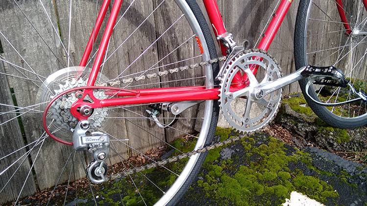 Red Takara bike